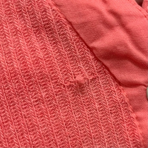 Urban Outfitters UO Rose Pink Ribbed Henley Button-Up Racerback Tank Top - Picture 6 of 6